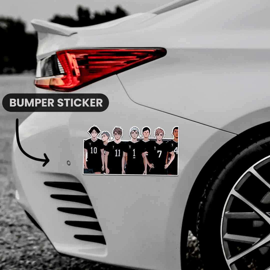 Haikyuu Bumper Sticker waterproof vinyl decal for laptop, bike, car & bottle