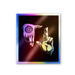 Hand Sign Full metal Holographic Stickers waterproof vinyl decal for laptop, bike, car & bottle