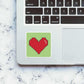 Heart Sticker waterproof vinyl decal for laptop, bike, car & bottle