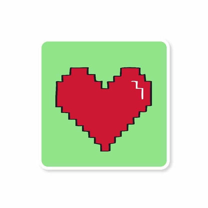 Heart Sticker waterproof vinyl decal for laptop, bike, car & bottle