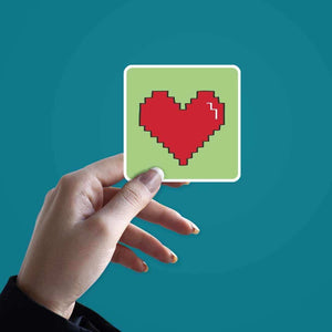 Heart Sticker waterproof vinyl decal for laptop, bike, car & bottle