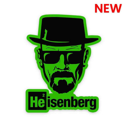 Heisenberg Sticker waterproof vinyl decal for laptop, bike, car & bottle