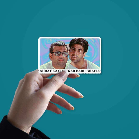 Hera Pheri - Aurat ka chakkar Babu Bhaiya Sticker - STICK IT UP