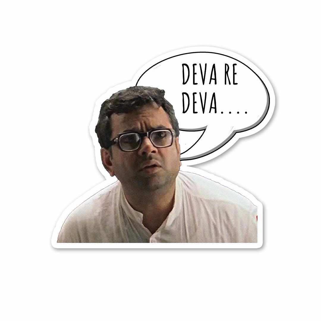 Hera Pheri - Deva Re Deva ! Sticker - Stickers | STICK IT UP