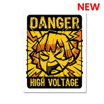 High Voltage - Zenitsu Sticker waterproof vinyl decal for laptop, bike, car & bottle