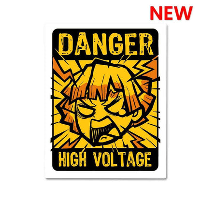 High Voltage - Zenitsu Sticker waterproof vinyl decal for laptop, bike, car & bottle