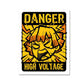 High Voltage - Zenitsu Sticker waterproof vinyl decal for laptop, bike, car & bottle