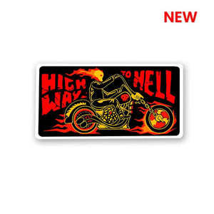 Highway to Hell Sticker waterproof vinyl decal for laptop, bike, car & bottle