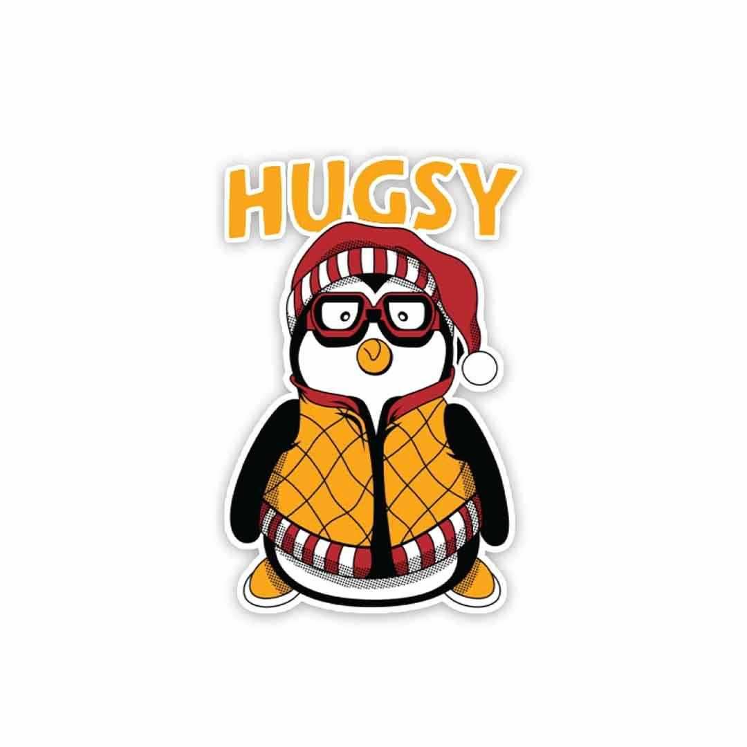 Hugsy Sticker waterproof vinyl decal for laptop, bike, car & bottle
