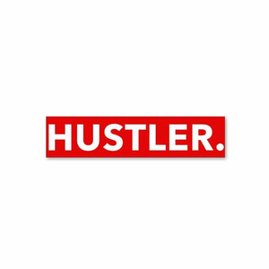 HUSTLER Sticker waterproof vinyl decal for laptop, bike, car & bottle