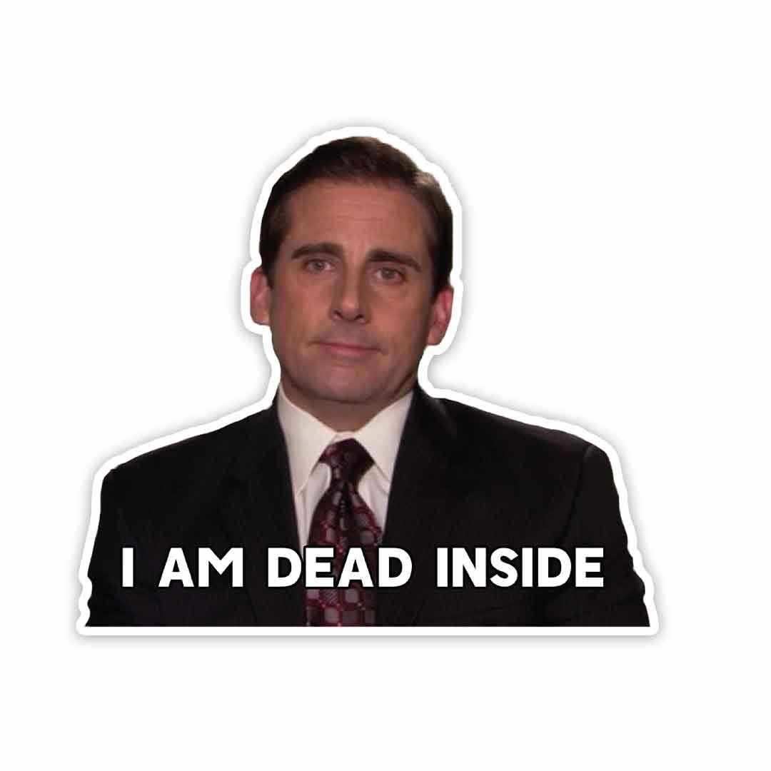 I am dead inside Sticker - Stickers | STICK IT UP