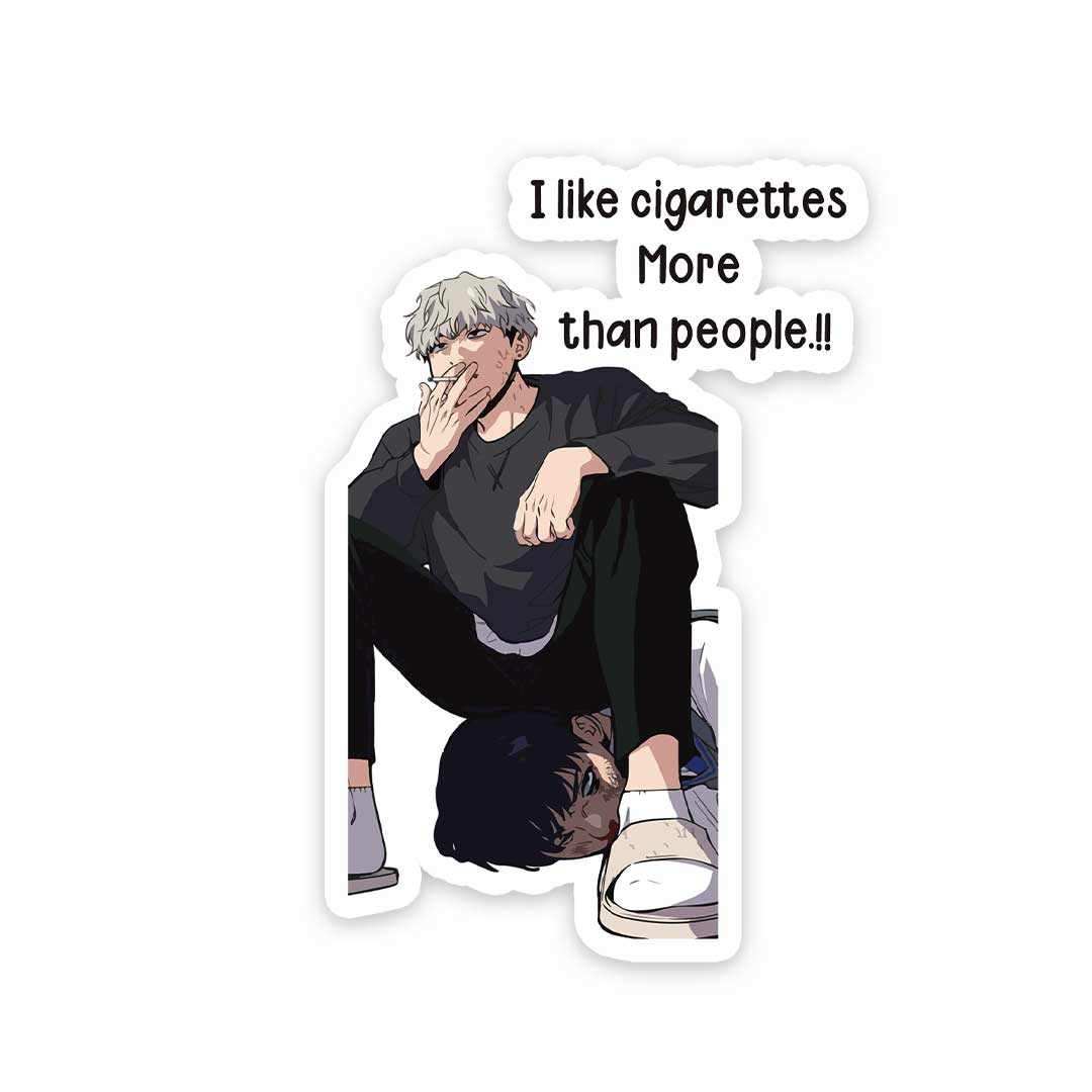 I Like Cigarettes Sticker waterproof vinyl decal for laptop, bike, car & bottle