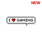 I Love Gaming Sticker waterproof vinyl decal for laptop, bike, car & bottle