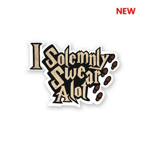 I Solemnly Swear Alot Sticker waterproof vinyl decal for laptop, bike, car & bottle