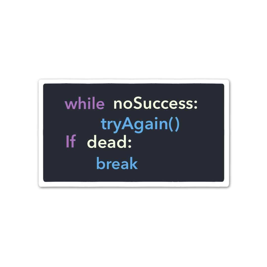 If Dead Stop Sticker waterproof vinyl decal for laptop, bike, car & bottle