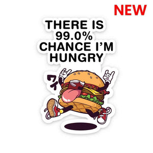 I'm Hungry Sticker waterproof vinyl decal for laptop, bike, car & bottle