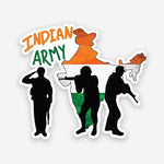 Indian Army sticker waterproof vinyl decal for laptop, bike, car & bottle