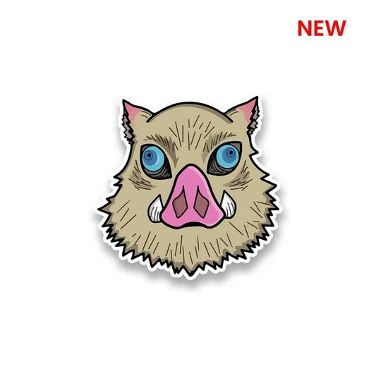Inosuke Boar Hat Sticker - STICK IT UP