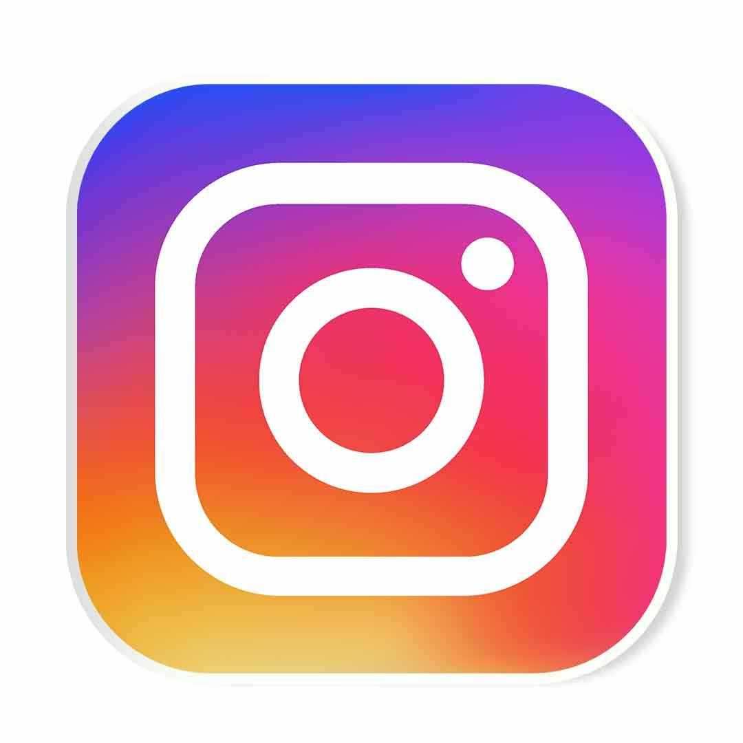 Instagram Logo Sticker waterproof vinyl decal for laptop, bike, car & bottle