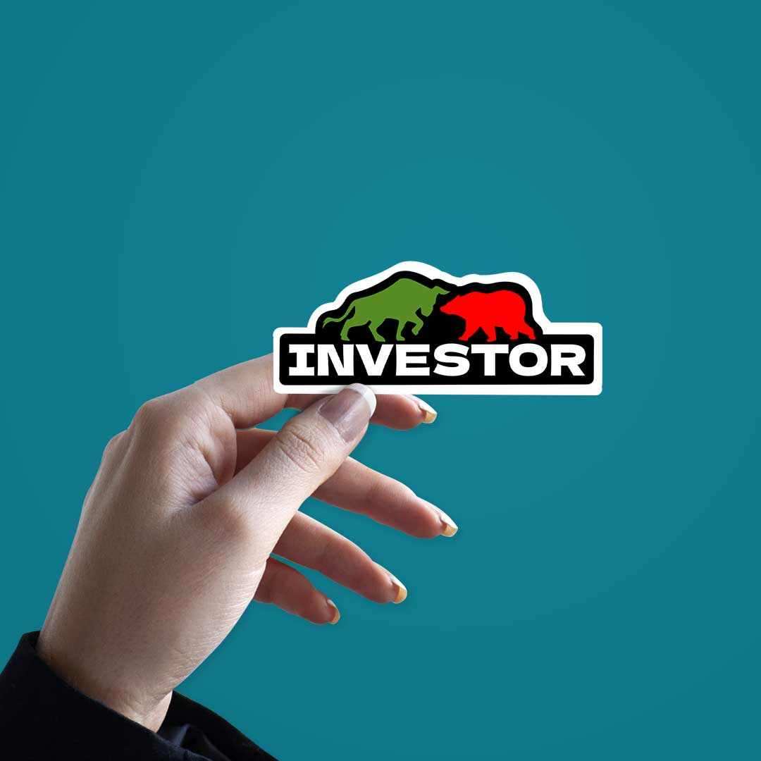 Investor Sticker waterproof vinyl decal for laptop, bike, car & bottle