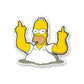 Irritated Homer Sticker waterproof vinyl decal for laptop, bike, car & bottle
