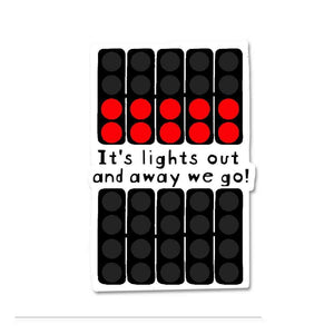 Its lights out Sticker waterproof vinyl decal for laptop, bike, car & bottle