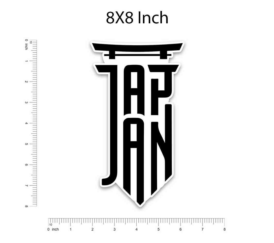 Japan Bumper Sticker waterproof vinyl decal for laptop, bike, car & bottle
