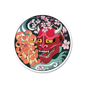 Japanese Art Sticker waterproof vinyl decal for laptop, bike, car & bottle