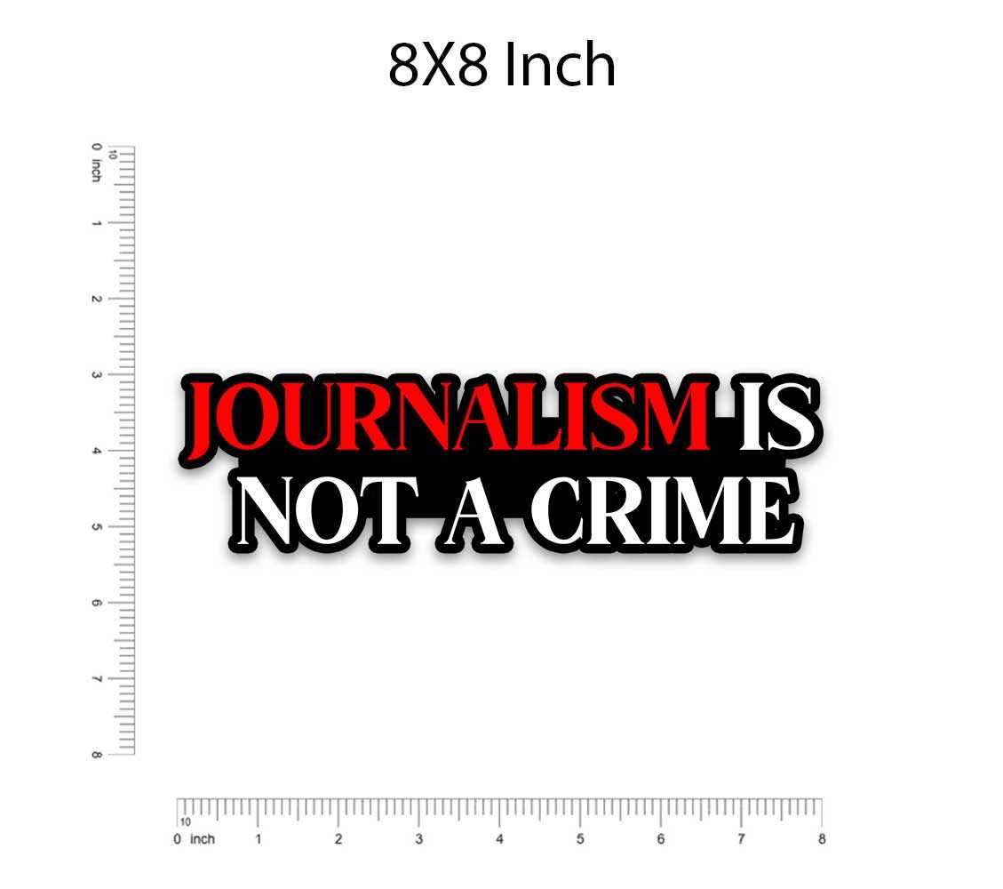 Journalism Bumper Sticker waterproof vinyl decal for laptop, bike, car & bottle