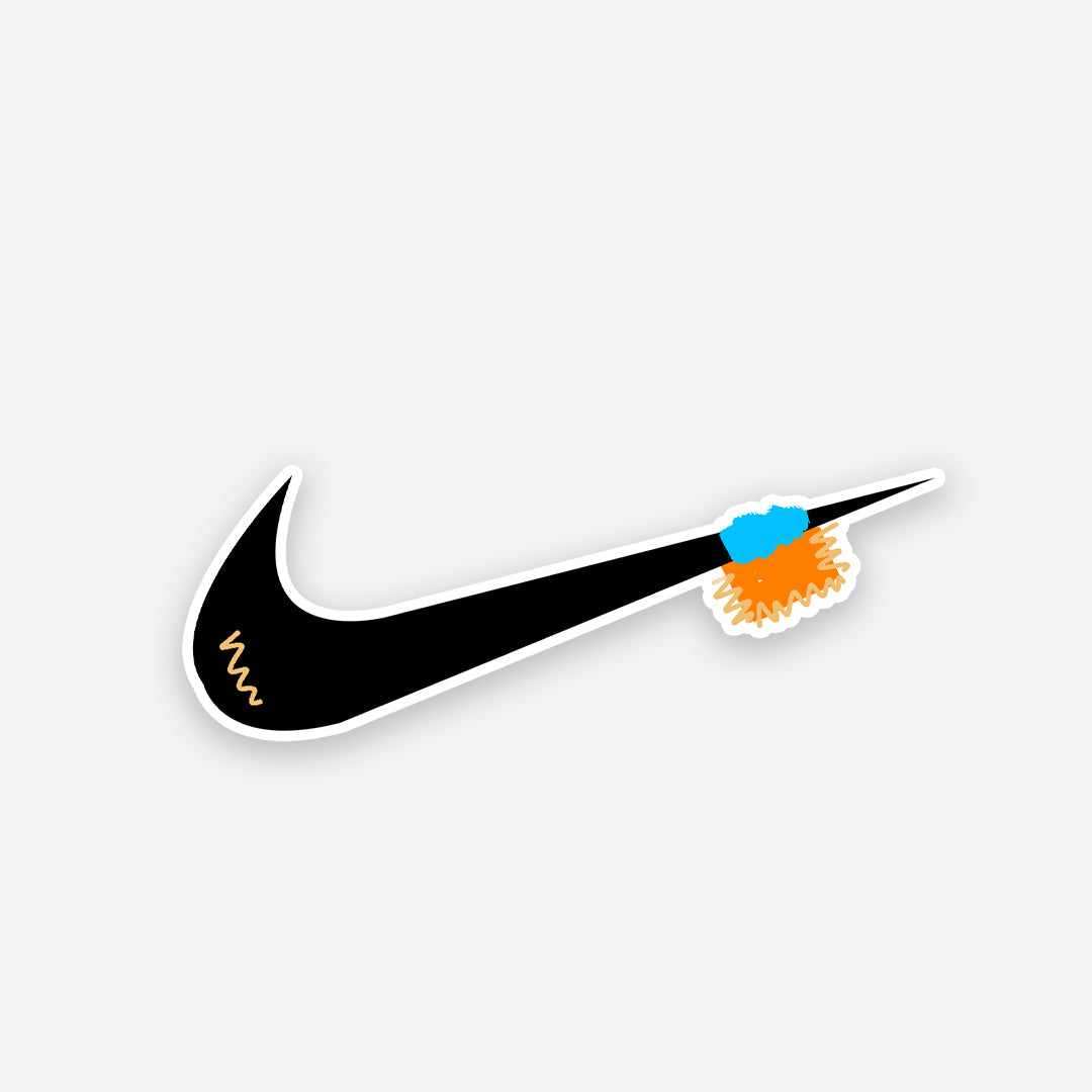 Just do it sticker waterproof vinyl decal for laptop, bike, car & bottle