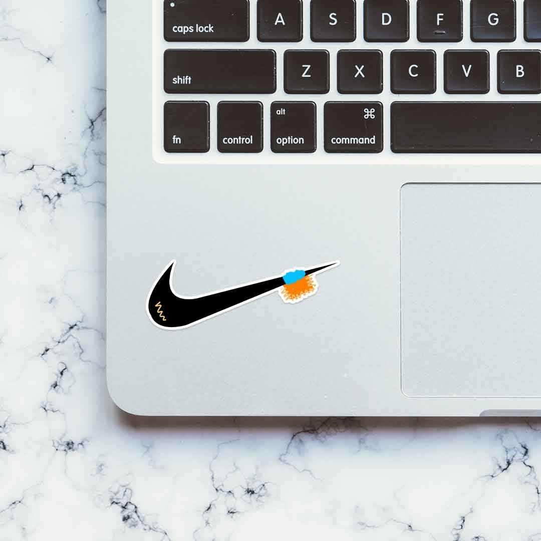 Just do it sticker waterproof vinyl decal for laptop, bike, car & bottle