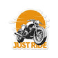 Just Ride Sticker waterproof vinyl decal for laptop, bike, car & bottle