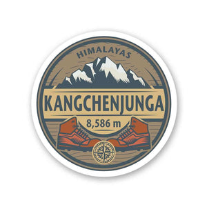 Kangchenjunga Sticker waterproof vinyl decal for laptop, bike, car & bottle