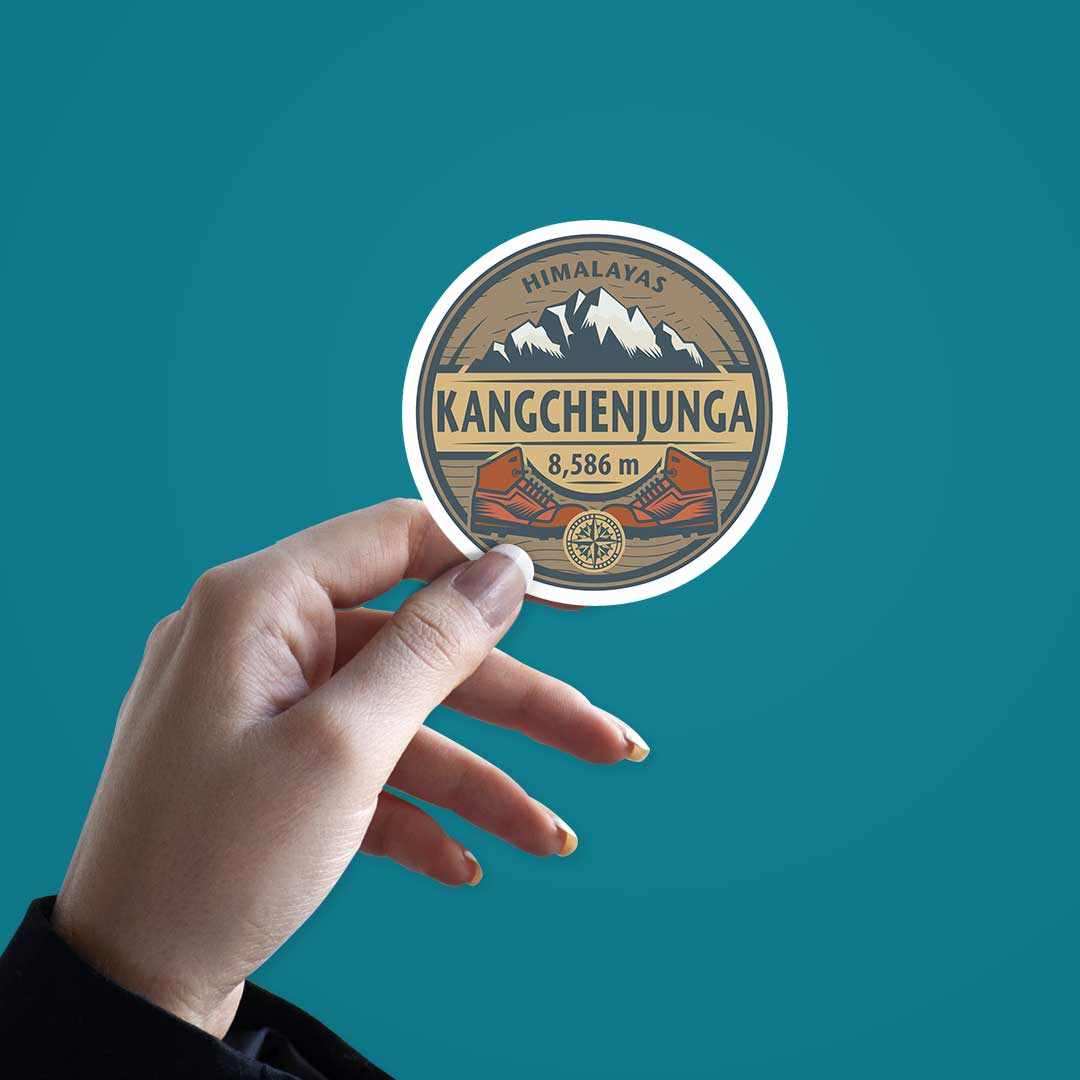 Kangchenjunga Sticker waterproof vinyl decal for laptop, bike, car & bottle