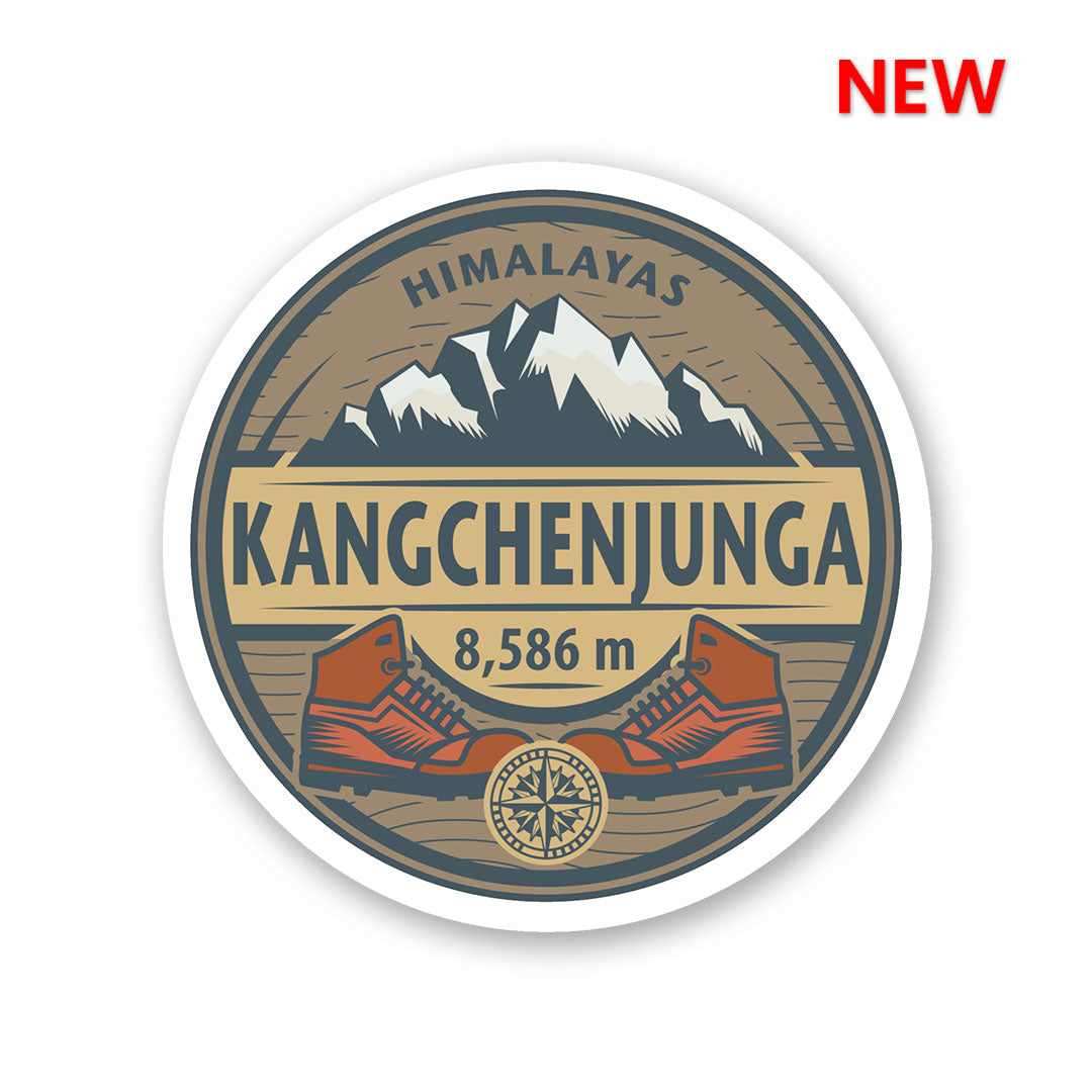 Kangchenjunga Sticker waterproof vinyl decal for laptop, bike, car & bottle