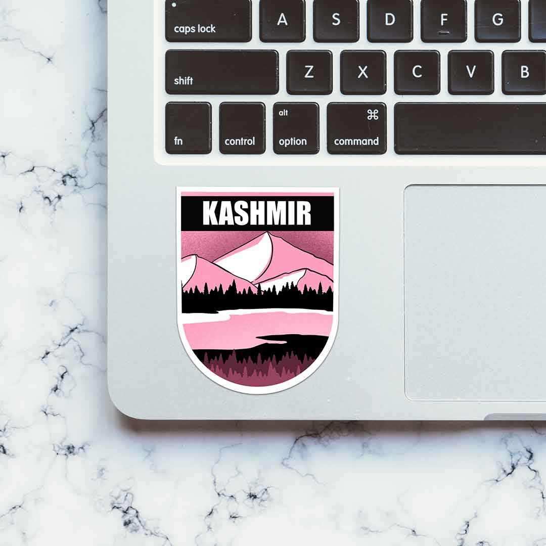 Kashmir Sticker waterproof vinyl decal for laptop, bike, car & bottle
