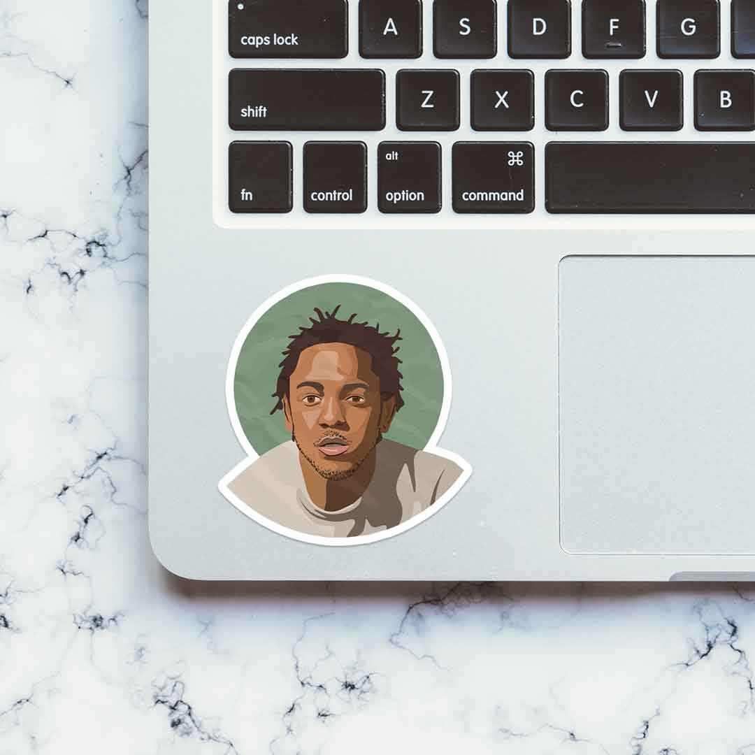 Kendric lamar Sticker waterproof vinyl decal for laptop, bike, car & bottle