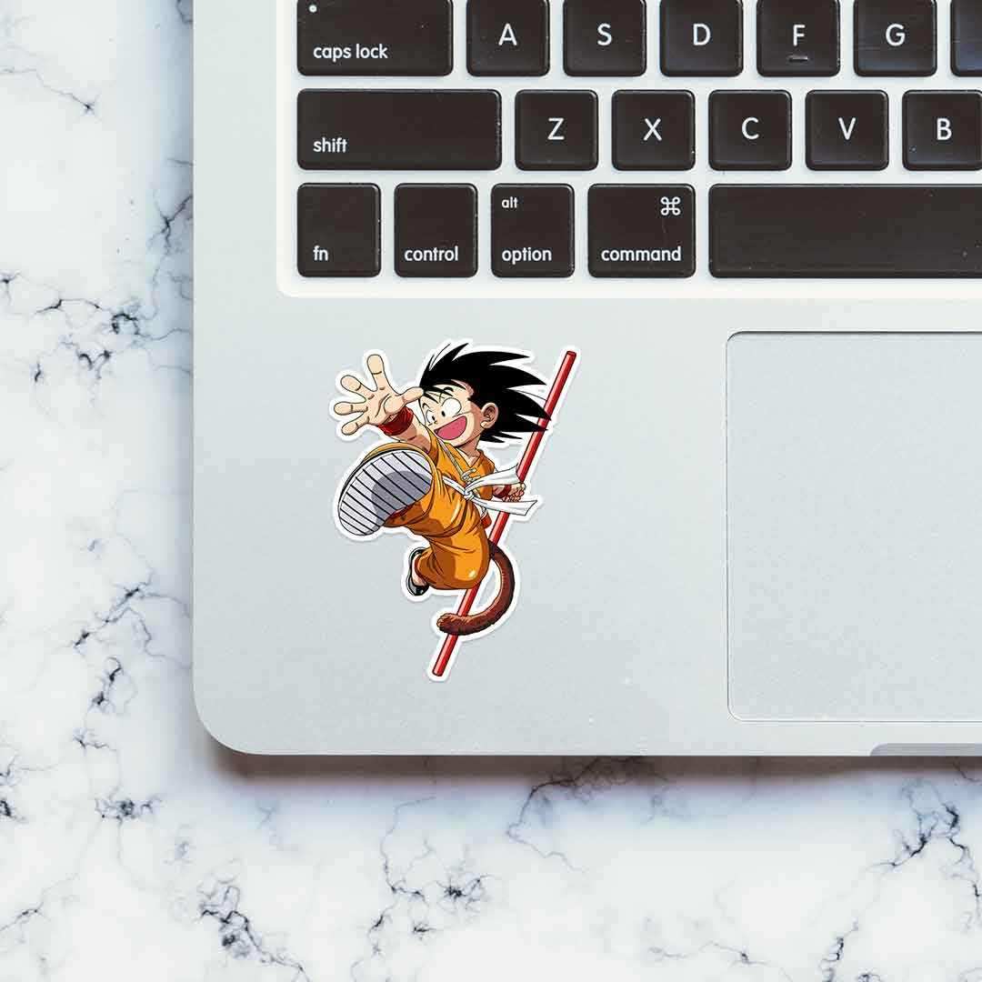 Kid Goku Sticker waterproof vinyl decal for laptop, bike, car & bottle