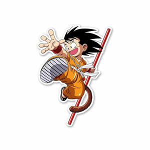 Kid Goku Sticker waterproof vinyl decal for laptop, bike, car & bottle