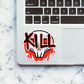 Kill Skull Sticker waterproof vinyl decal for laptop, bike, car & bottle