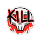 Kill Skull Sticker waterproof vinyl decal for laptop, bike, car & bottle