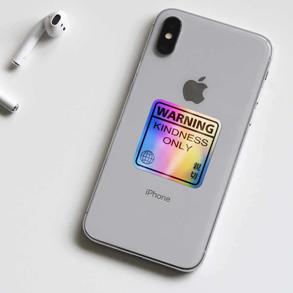 Kindness only Holographic Stickers waterproof vinyl decal for laptop, bike, car & bottle