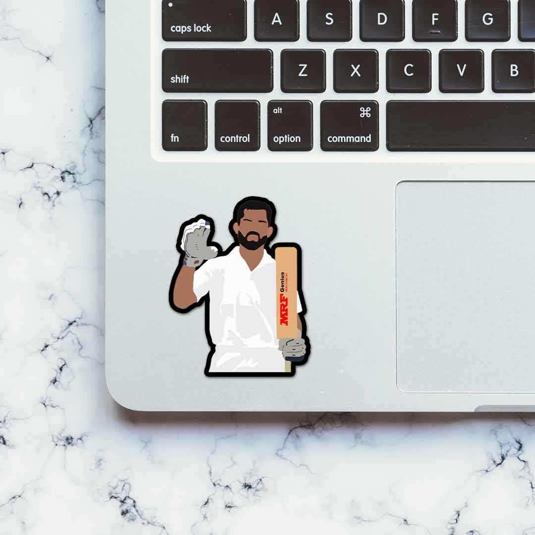 King Kohli Sticker waterproof vinyl decal for laptop, bike, car & bottle