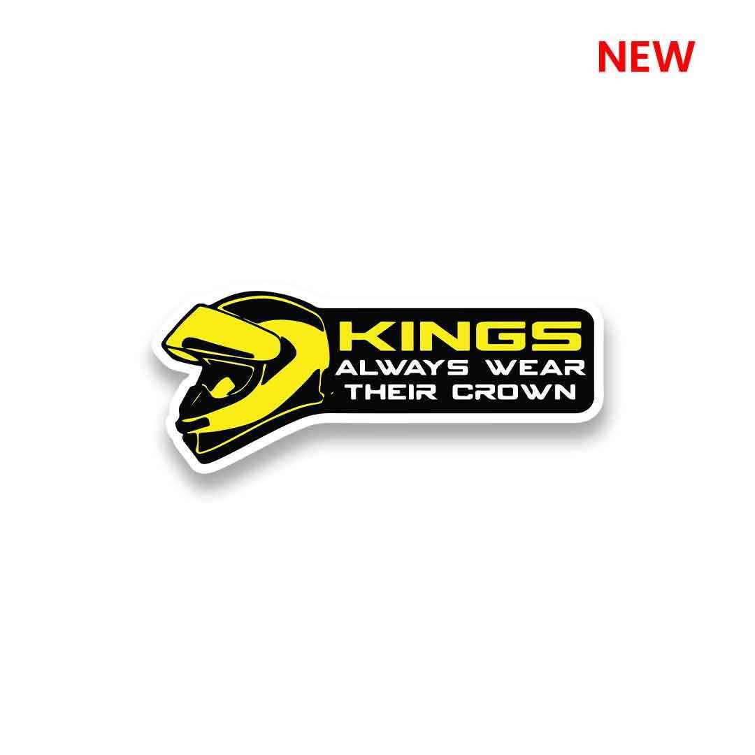 Kings Always Wear Their Crown Sticker - Stickers | STICK IT UP