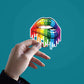 Kiss of Pride sticker waterproof vinyl decal for laptop, bike, car & bottle