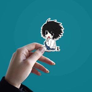 L sticker waterproof vinyl decal for laptop, bike, car & bottle