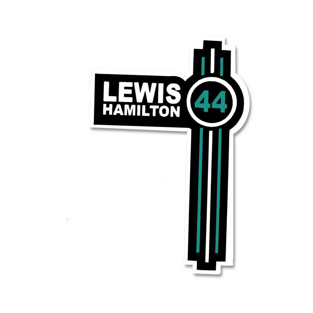 Lewis hamilton Sticker waterproof vinyl decal for laptop, bike, car & bottle