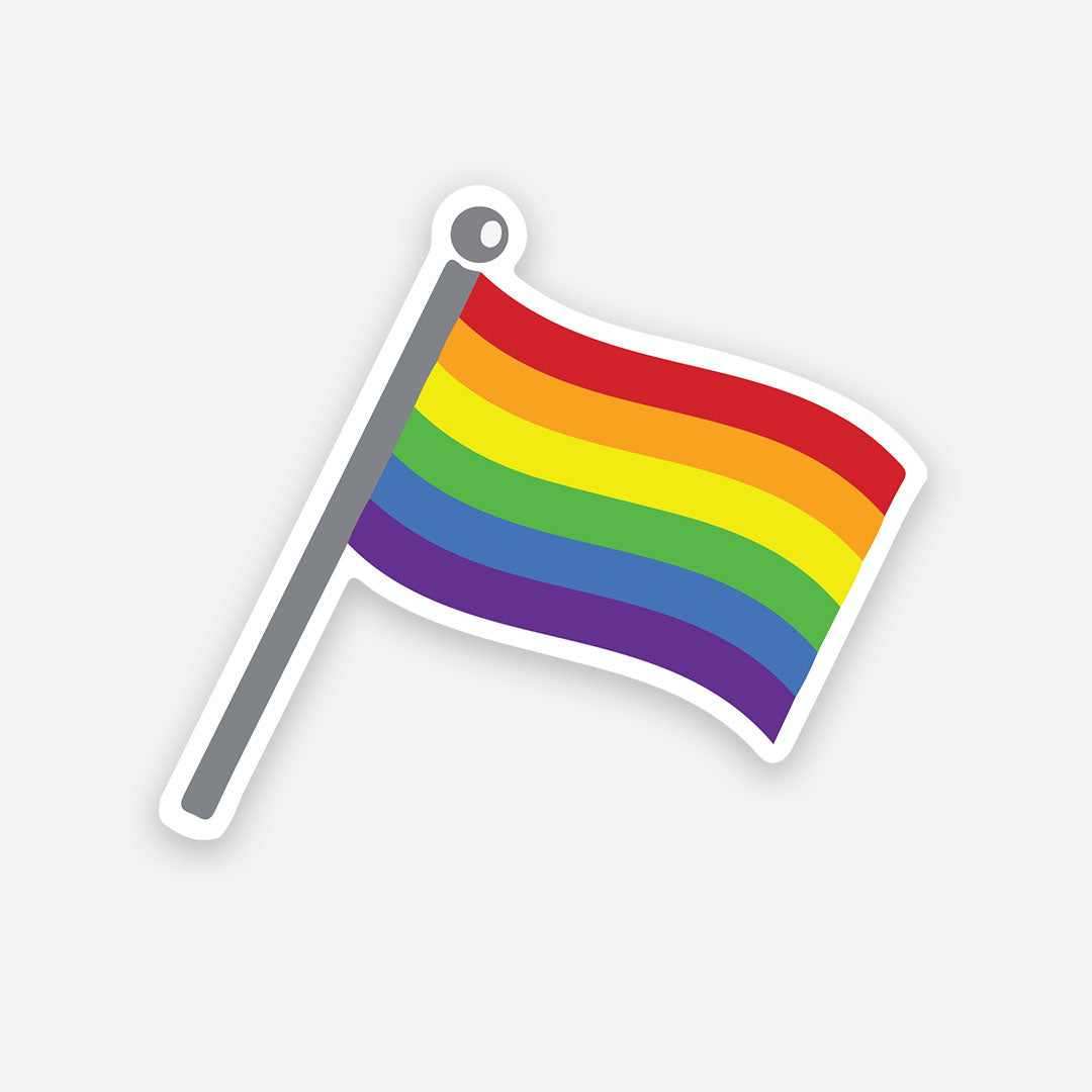 LGBTQ Flag sticker waterproof vinyl decal for laptop, bike, car & bottle