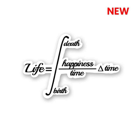Life=Happiness Sticker - STICK IT UP