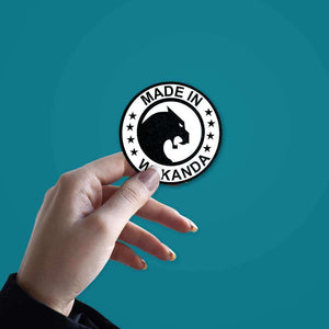 Made in Wakanda Sticker waterproof vinyl decal for laptop, bike, car & bottle